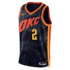 Maillot Basket Homme Oklahoma City Thunder Shai Gilgeous-Alexander 2023-24 Nike City Edition Noir Swingman